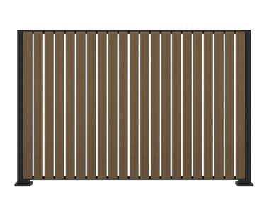 YARDCOM, LIGHT SMOKE Parete divisoria modulare in alluminio