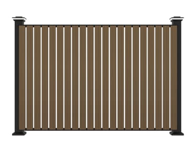 YARDCOM, LIGHT SMOKE Parete divisoria luminose modulare in alluminio
