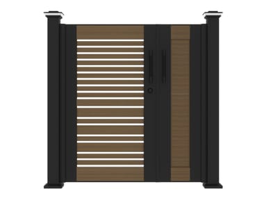 YARDCOM, MOONLIGHT Cancello a battente in alluminio