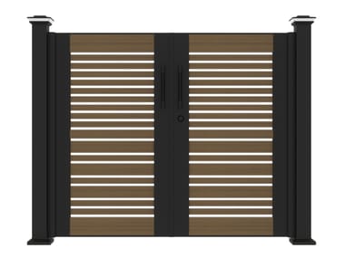 YARDCOM, MOONLIGHT Cancello a battente in alluminio