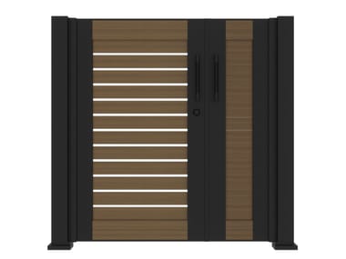 YARDCOM, MOUNTAIN MISTS Cancello a battente in alluminio