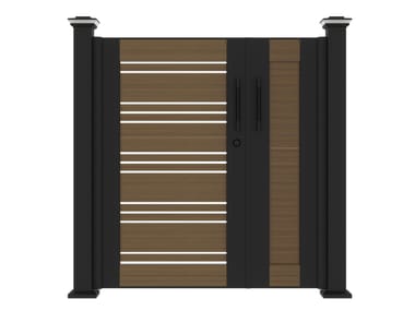 YARDCOM, ROSY CLOUDS Cancello a battente in alluminio