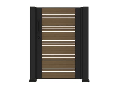 YARDCOM, ROSY CLOUDS Cancello a battente in alluminio