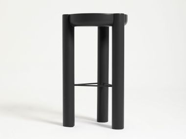 Solid wood barstool PILLAR YET. Design Studio