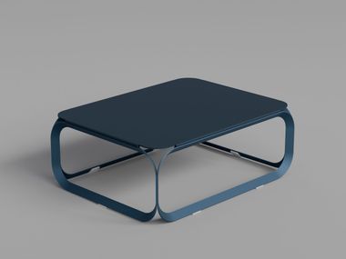 Mesa de centro quadrada de metal AUDACE Yla