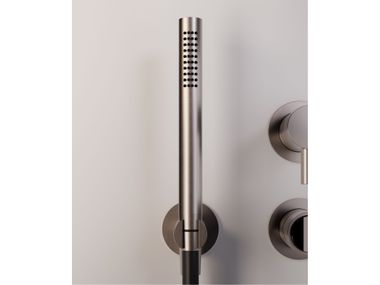 Wall-mounted stainless steel handshower with bracket TUBEX ZAZZERI