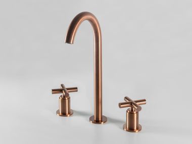 Countertop 3 hole stainless steel washbasin mixer Z316_X ZAZZERI