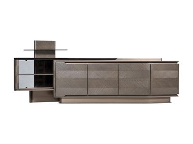 Wooden sideboard with doors GIOIA ZEBRANO