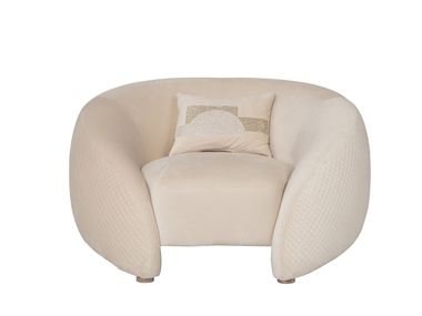 Fabric armchair with armrests PHASELIS ZEBRANO