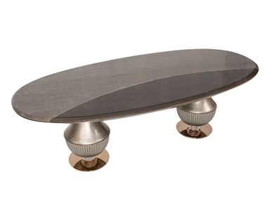 Oval dining table PHASELIS ZEBRANO