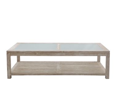 Rectangular central coffee table with storage space ZEFIRO Il Giardino di Legno