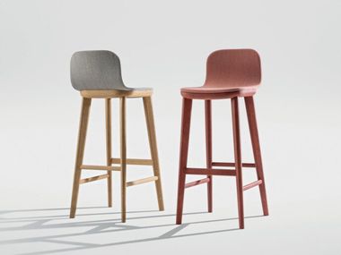 Wooden barstool AEON BAR ZEITRAUM