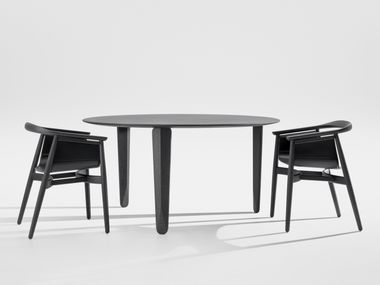 Round solid wood dining table KUYU DINE ZEITRAUM