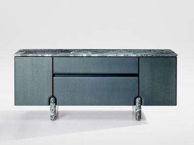 Solid wood sideboard with drawers ONDE ZEITRAUM