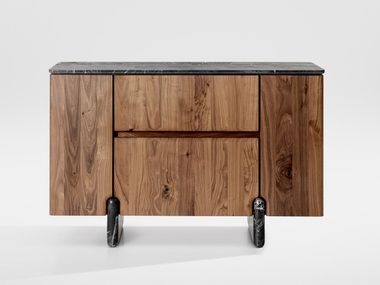 Solid wood sideboard with drawers ONDE ZEITRAUM