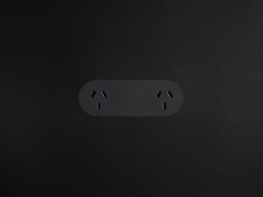 Aexit Plastra A Muro Con Doppia Presa Elettrica 10A 250V – 2 Terminali US/UK/UE – Colore Bianco