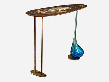 Blown glass legs and glazed ceramic dresser WISH DRESSER Zade Design
