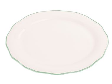 Prato oval de grés porcelânico ASOLO Zafferano