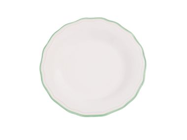 Prato de sobremesa redondo em grés porcelânico ASOLO Zafferano