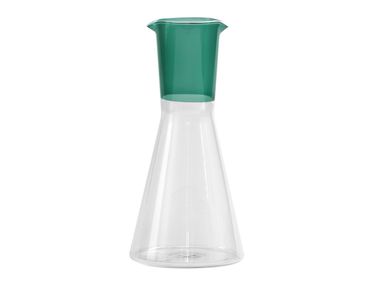 Bicolor borosilicate glass jug CLASSY Zafferano