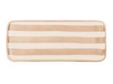 Rectangular ceramic plate LIDO Zafferano