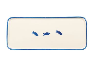 Rectangular ceramic plate LIDO Zafferano