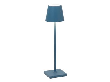 LED aluminium table lamp with USB charging POLDINA MICRO Zafferano