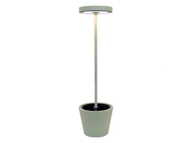 Lampada da terra ricaricabile per esterno in alluminio POLDINA REVERSO SOLAR L RF Zafferano