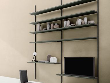 Wall-mounted sectional bookcase FLEXY EASY SM2006 Zalf