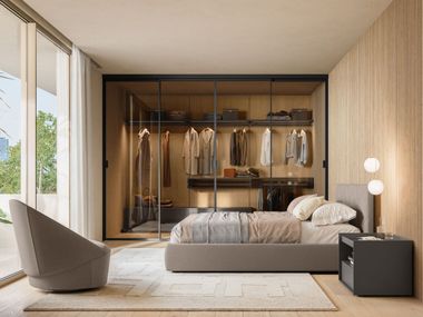 Walk-in wardrobe with integrated lighting FLEXY SM2624 Zalf