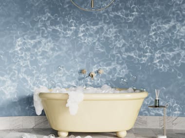 Carta da parati stampata in digitale a motivi RIFLESSI Zambaiti Contract