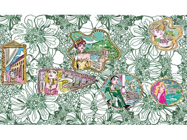 SURREALIST FLOWERITE Wallpaper By Zambaiti Contract