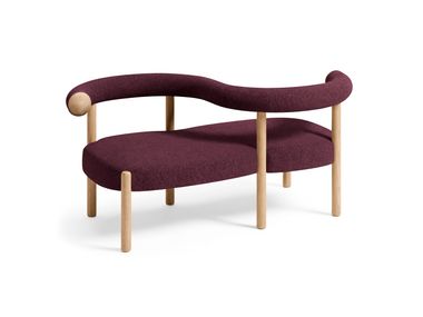 Vis à vis wooden armchair RONDEVÙ Zanotta