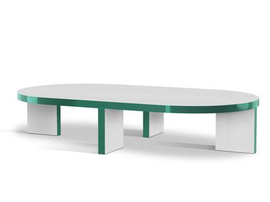 Oval low MDF coffee table SLICE ME NICE Zanotta