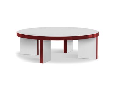 Round low MDF coffee table SLICE ME NICE Zanotta