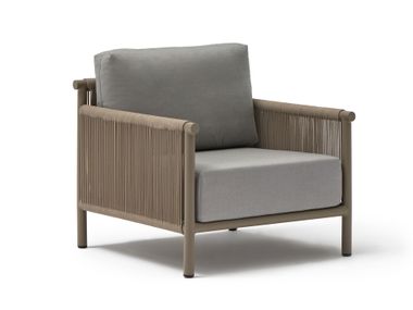Fabric garden armchair with armrests VOLTA Zavotti