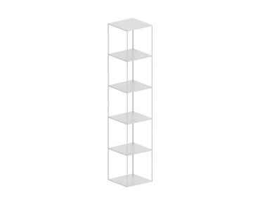 Painted metal shelving unit SLIM IRONY COLUMN Zeus
