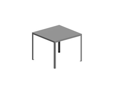 Square painted metal garden table TAVOLO OUTDOOR Zeus