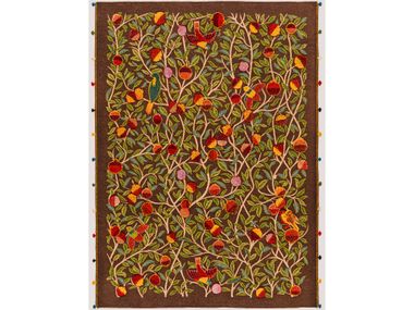 Rectangular wool rug FIELD OF POMEGRANATES BALUCH SOUMAK 2 Zollanvari