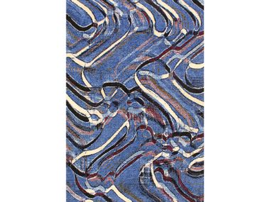 Rectangular patterned wool rug SINUA Zollanvari