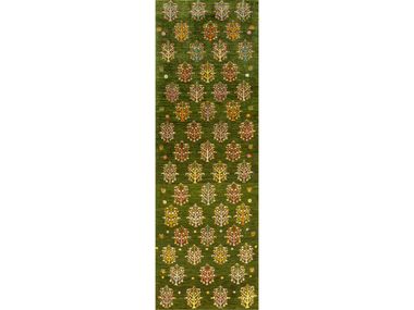 Rectangular patterned wool rug FLORAL CARTOUCHES GALORE 2 RUNNER Zollanvari