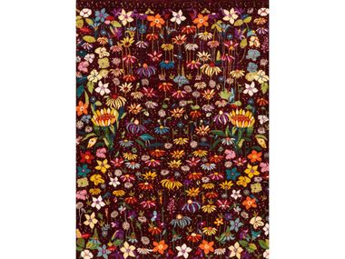 Rectangular wool rug with floral pattern GARDEN OF EDEN 24 Zollanvari