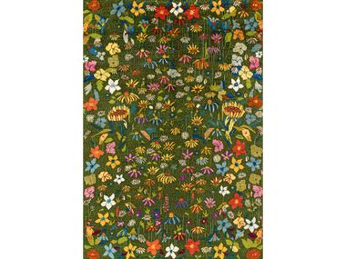 Rectangular wool rug with floral pattern GARDEN OF EDEN 26 Zollanvari