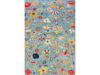 Rectangular wool rug with floral pattern GARDEN OF EDEN 28 Zollanvari
