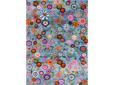 Rectangular wool rug with floral pattern IKEBANA KYOTO 7B Zollanvari