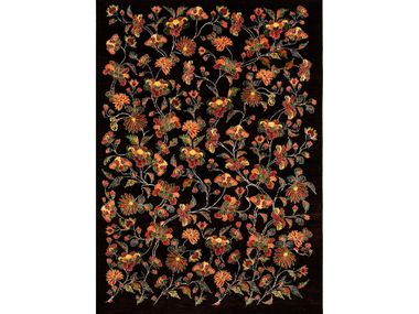 Rectangular wool rug with floral pattern IKEBANA KYOTO 9B Zollanvari
