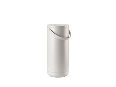 ZONE DENMARK Ume-Pattumiera a Pedale, 19,5 x 22 cm, 4 Litri, Colore: Tortora, ABS/Soft Touch, Grigio, 19.5 cm : VE2