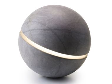 LED marble floor lamp with WiFi SPHERA Essenze di Luce