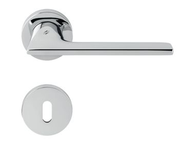 Brass door handle on rose ALATÒ JP 11 R-RY Colombo Design