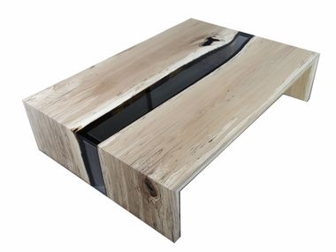 Rectangular solid wood coffee table FUNGI Alcarol